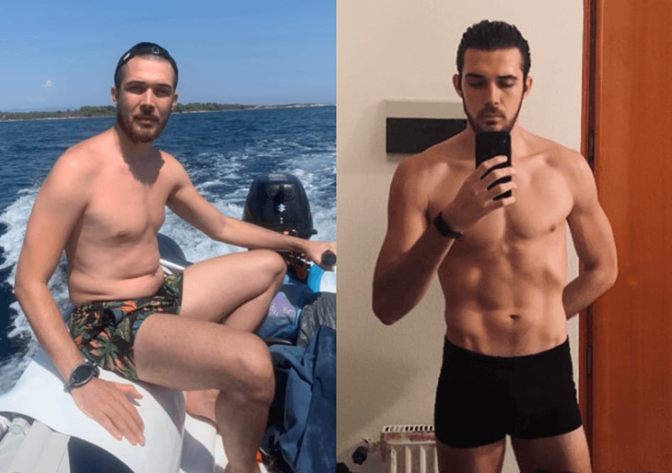 Alex West, before and after